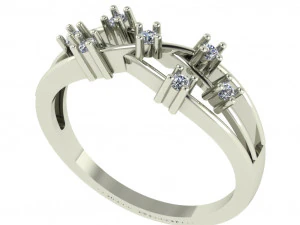 女士钻戒 3D 打印模型