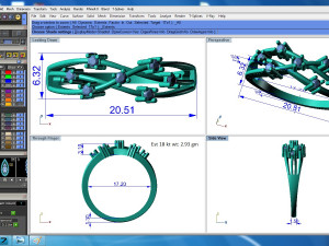 diamond ring for ladies 3D 프린트 모델