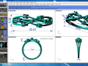 diamond ring for ladies 3D Print Model