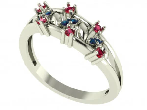 女士钻戒 3D 打印模型