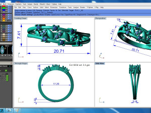 diamond ring for ladies 3D Print Model