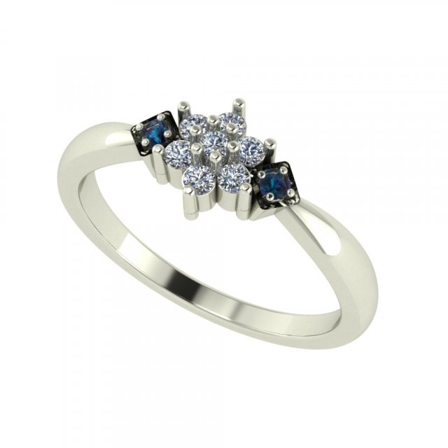 diamond ring for ladies 3D printmodel .c4d .max .obj .3ds .fbx .stl .blend