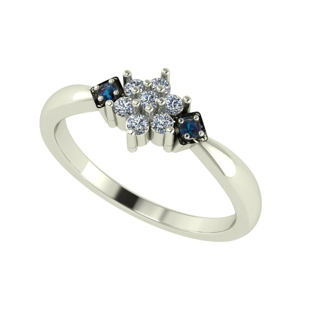 diamond ring for ladies 3D Print Model .c4d .max .obj .3ds .fbx .stl .blend