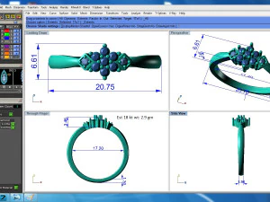 diamond ring for ladies 3D Print Model