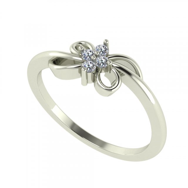 diamond ring for ladies 3D Принт Модель .c4d .max .obj .3ds .fbx .stl .blend 