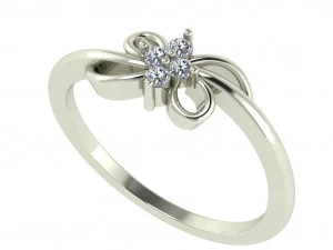 bayanlar i&ccedil;in pırlanta y&uuml;z&uuml;k 3D Baskı Modeli