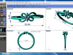 diamond ring for ladies 3D Принт Модель