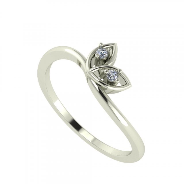 diamond ring for ladies Modello di stampa 3D .c4d .max .obj .3ds .fbx .stl .blend 
