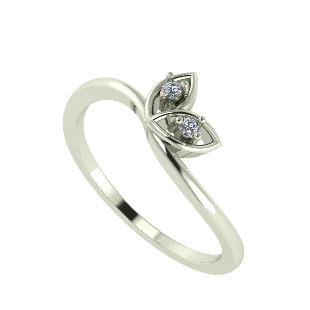 diamond ring for ladies 3D Print Model .c4d .max .obj .3ds .fbx .stl .blend