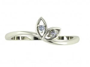 diamond ring for ladies Modello di stampa 3D