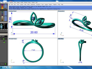 diamond ring for ladies Modello di stampa 3D