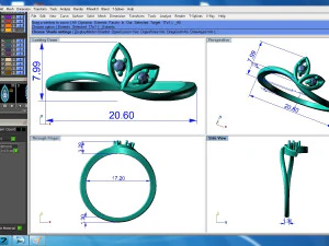 diamond ring for ladies 3D Print Model