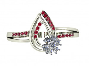 diamond ring for ladies Modelo de Impressão 3D