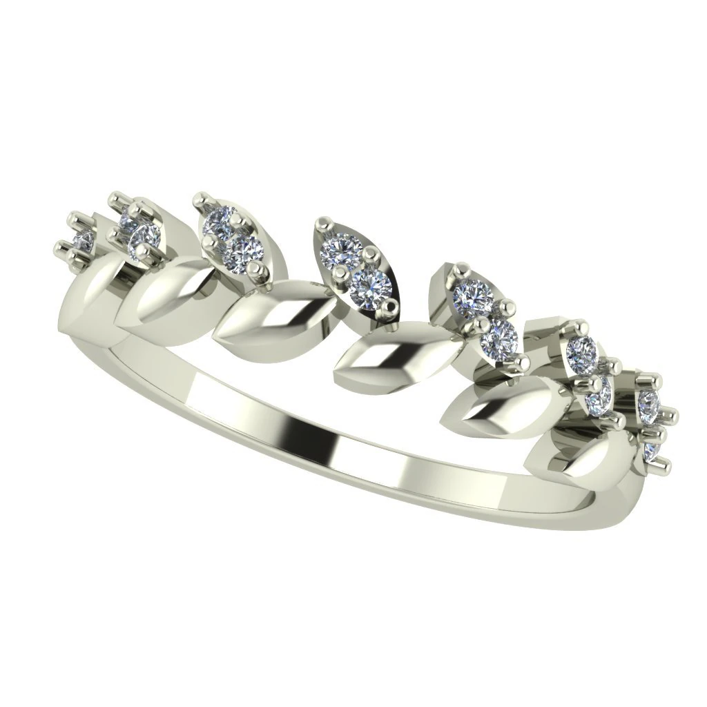 diamond ring for ladies 3D Print Model .c4d .max .obj .3ds .fbx .stl .blend