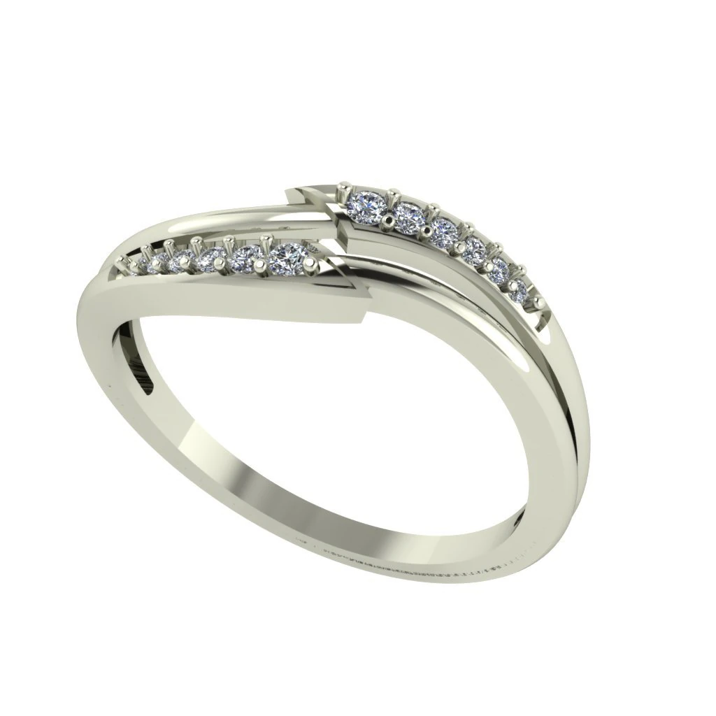 diamond ring for ladies 3D Print Model .c4d .max .obj .3ds .fbx .stl .blend 