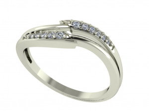 diamond ring for ladies 3D Принт Модель