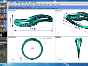 diamond ring for ladies 3D Принт Модель
