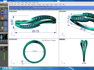 diamond ring for ladies 3D Print Model