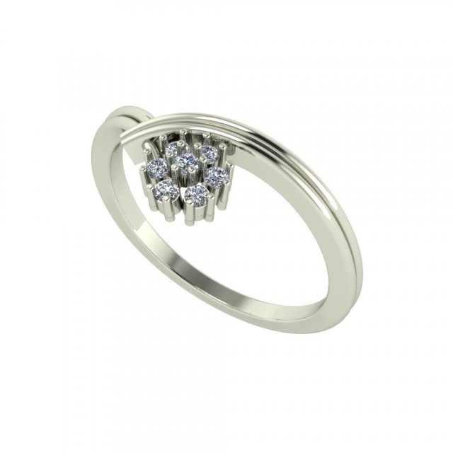 diamond ring for ladies 3D प्रिंट मॉडल .c4d .max .obj .3ds .fbx .stl .blend 