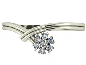 diamond ring for ladies 3D प्रिंट मॉडल