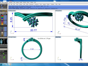 diamond ring for ladies 3D प्रिंट मॉडल