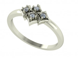 diamond ring for ladies Modèles 3D en vedette