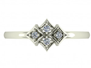 diamond ring for ladies Modelo de Impressão 3D