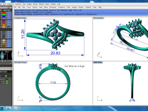 diamond ring for ladies 3D 프린트 모델