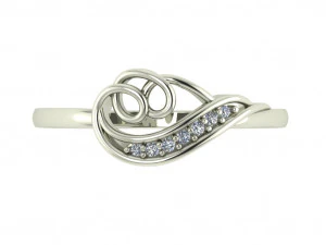 diamond ring for ladies 3D Print Model