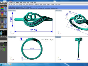 diamond ring for ladies 3D-Druckmodell