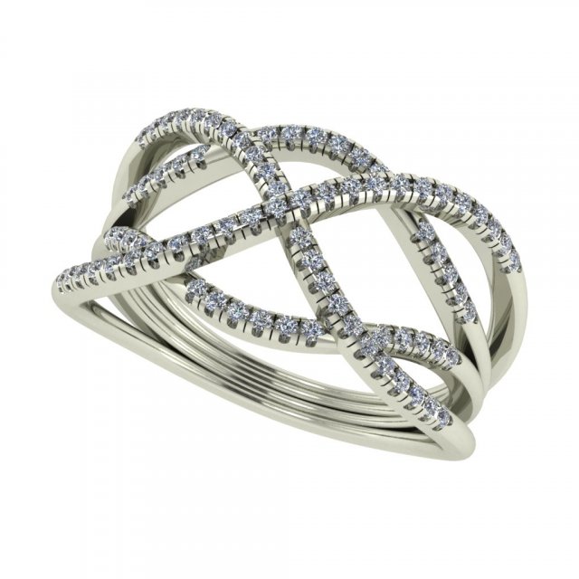 diamond ring for ladies 3D Print Model .c4d .max .obj .3ds .fbx .stl .blend 