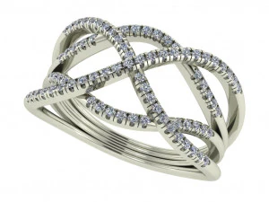 cincin berlian untuk wanita Model Cetak 3D