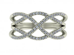 cincin berlian untuk wanita Model Cetak 3D