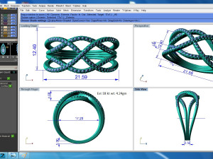 diamond ring for ladies 3D Print Model