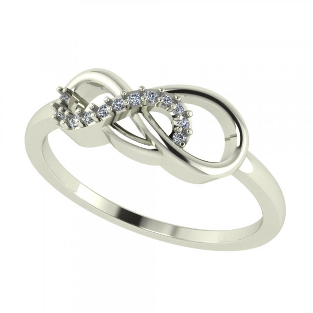 diamond ring for ladies 3D Print Model .c4d .max .obj .3ds .fbx .stl .blend 