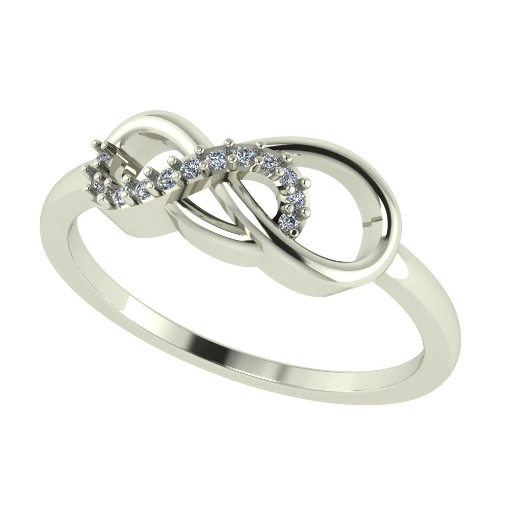 diamond ring for ladies 3D Print Model .c4d .max .obj .3ds .fbx .stl .blend 