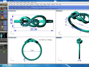 diamond ring for ladies 3D Print Model