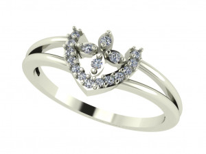 diamond ring for ladies Modèles 3D en vedette