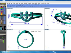 diamond ring for ladies 3D Print Model