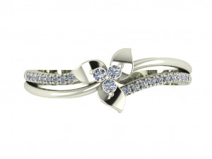 diamond ring for ladies 3D Baskı Modeli