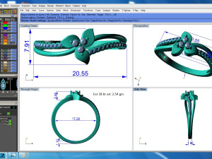 diamond ring for ladies 3D Baskı Modeli