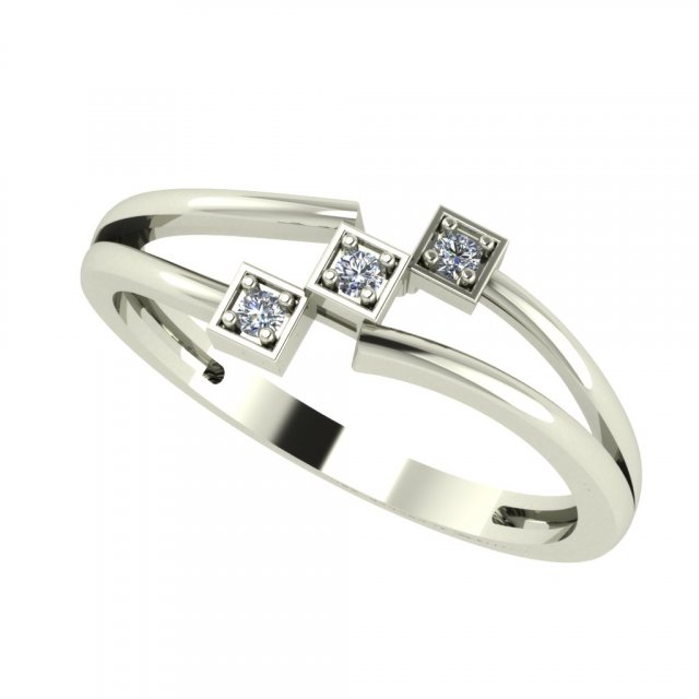 diamond ring for ladies 3D printmodel .c4d .max .obj .3ds .fbx .stl .blend