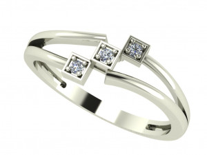 diamond ring for ladies 3D Принт Модель