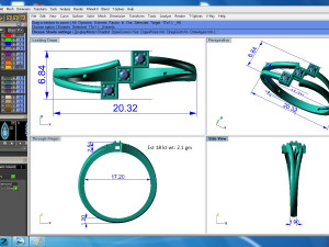 diamond ring for ladies 3D printmodel