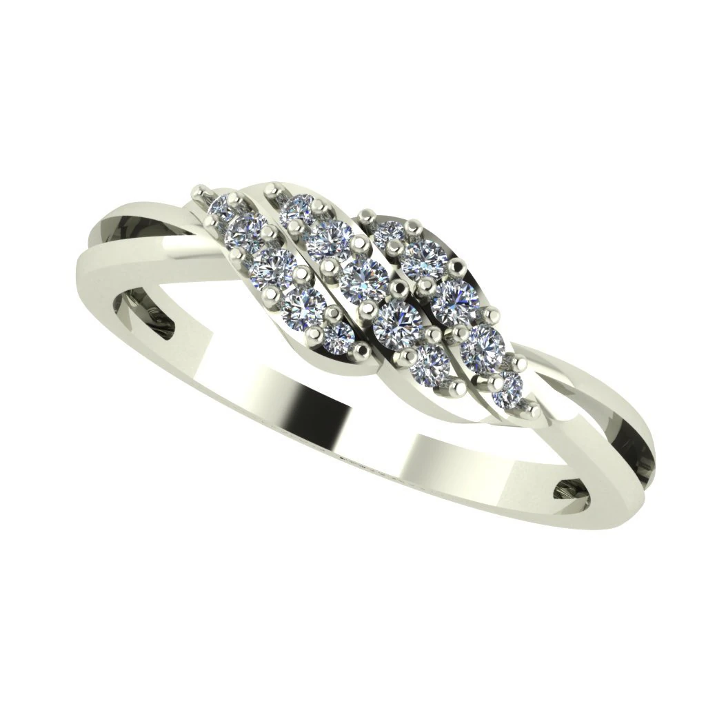 diamond ring for ladies 3D Print Model .c4d .max .obj .3ds .fbx .stl .blend 