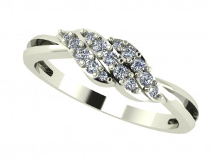 diamond ring for ladies Modèles 3D en vedette
