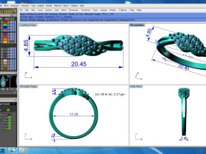 diamond ring for ladies 3D 프린트 모델