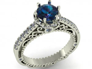 diamond ring for ladies 3D Print Model