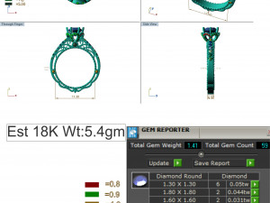 diamond ring for ladies 3D Print Model