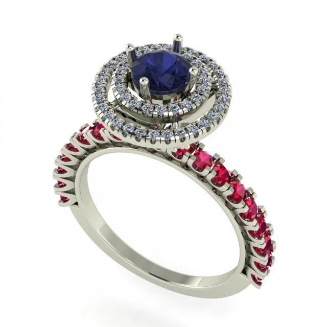 diamond ring for ladies 3D 프린트 모델 .c4d .max .obj .3ds .fbx .stl .blend 
